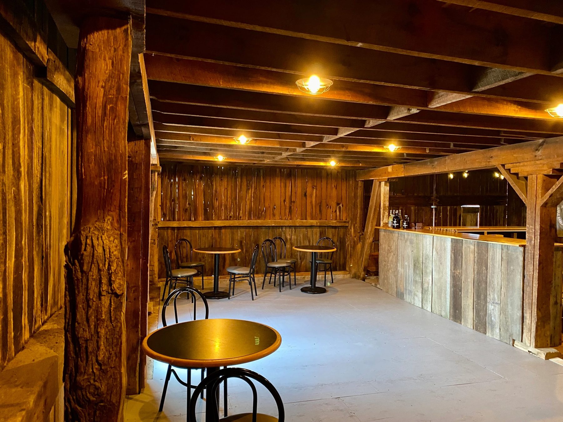 The original 1896 farm barn, now home to the tasting room